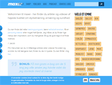 Tablet Screenshot of maxer.dk